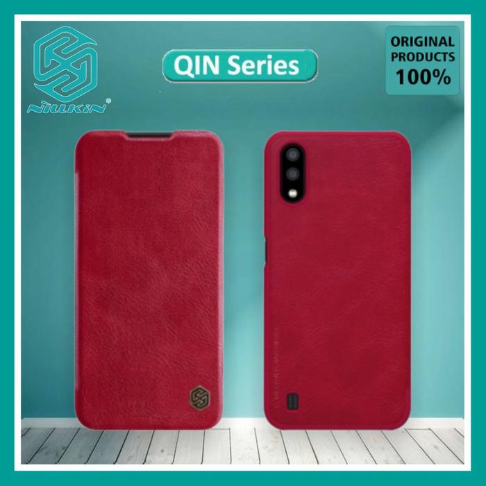 Gambar SAMSUNG GALAXY A01 A015 NILLKIN QIN LEATHER FLIP BOOK COVER HARD CASE - Merah dari Case Thebest Kota Administrasi Jakarta Pusat Tokopedia