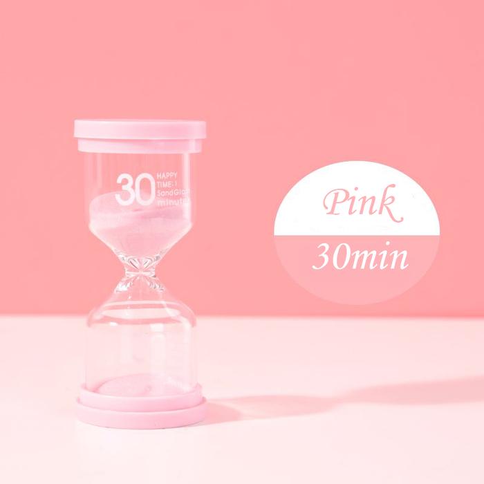 Gambar Jam Pasir Estetik Warna 60 Menit 30 Menit Timer Hourglass Sand Clock - Pink-30min dari Abeeing undefined Tokopedia