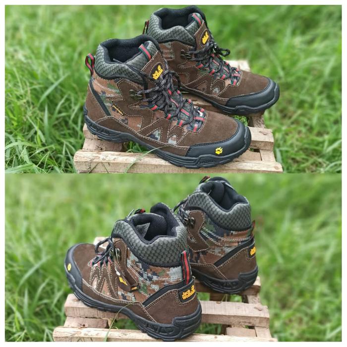 Gambar Sepatu Outdoor jack wolfskin terbaru Sepatu Gunung Jws sepatu hiking - brown army, 39 dari Tokojayamakmurabadi_NEW undefined Tokopedia