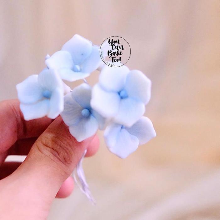Gambar Hydrangeas Square Elastic Flower Gumpaste - Lilac dari You Can Bake Too undefined 5 Tokopedia