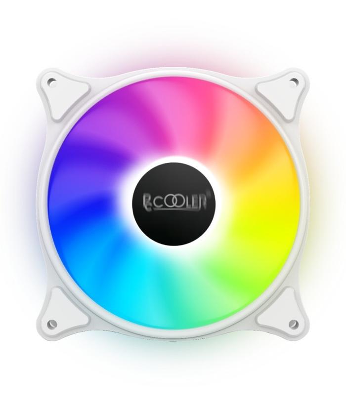 Gambar FAN CASE PCCOOLER FX-120-3 Static Color LED 120mm / Fan Casing RGB12cm - Putih dari MXKomputer_NEW undefined Tokopedia