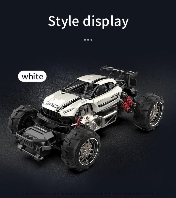 Gambar Mainan Anak Remote Control Mobil Monster High Speed, RC Monster Car - Putih dari JD Glass undefined Tokopedia
