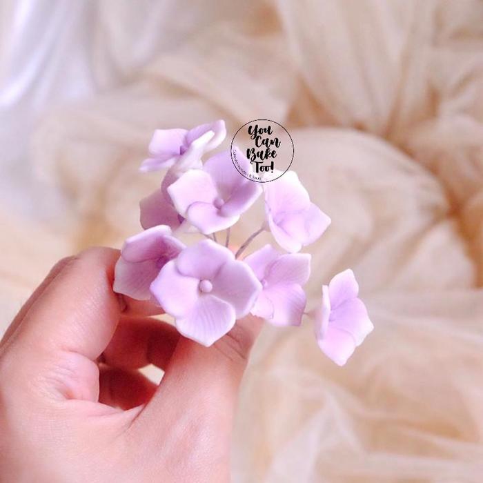 Gambar Hydrangeas Square Elastic Flower Gumpaste - Lilac dari You Can Bake Too undefined Tokopedia