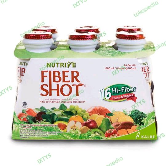 Gambar Nutrive Fibershot Fruits & Veggies 6x100ml Minuman Tinggi Serat dari IXTYS Padang undefined Tokopedia