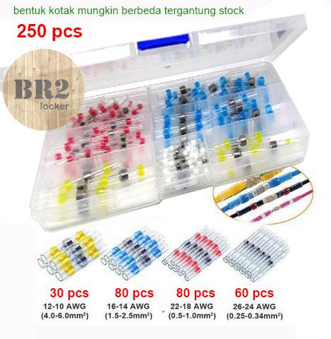 Gambar Solder Seal Wire Connectors Kit Heat Shrink Electrical 250 pcs dari BR2 Locker undefined Tokopedia