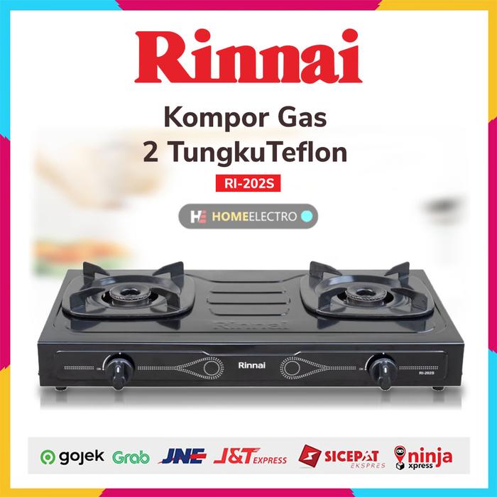 Jual Kompor Gas RINNAI RI202S RI-202S 2 Tungku - Kota Depok - Home Electro  | Tokopedia