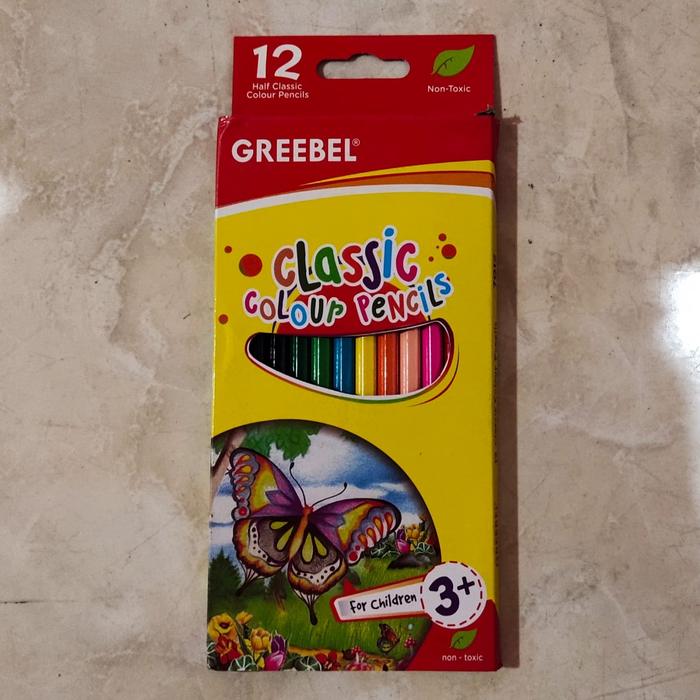 Gambar Pensil warna greebel 12 classic colours - panjang dari ATK Sinar jaya undefined Tokopedia