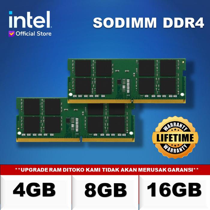 Gambar RAM UNTUK UPGRADE LAPTOP 4GB / 8GB / 16GB - TAMBAH 4GB, DDR4 dari INTEL STORE ID undefined Tokopedia