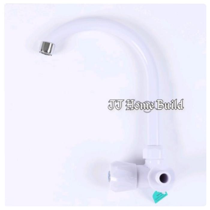 Gambar Kran Angsa SOLIGEN PVC Plastik ABS Cuci Piring Kitchen Sink Wastafel - Putih dari JJ Home Build undefined Tokopedia