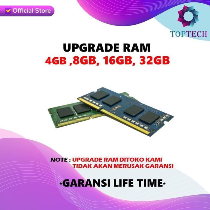 Gambar RAM UNTUK UPGRADE 16GB DDR4 ORIGINAL - 4GB dari Top Tech Comp undefined Tokopedia