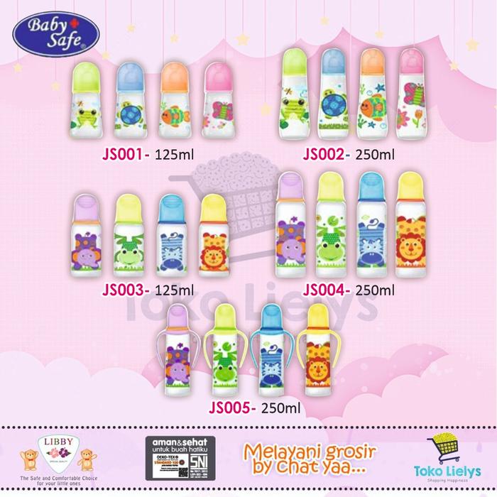 Gambar Baby Safe Botol Asi 125 ml / 250ml - JS004-UNGU dari Toko Lielys undefined Tokopedia