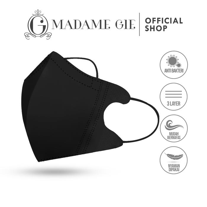 Gambar Masker Duckbill Madame Gie Protect You Isi 50 Pcs - Duckbill Face Mask - Hitam dari Madame Gie Cosmetics undefined Tokopedia