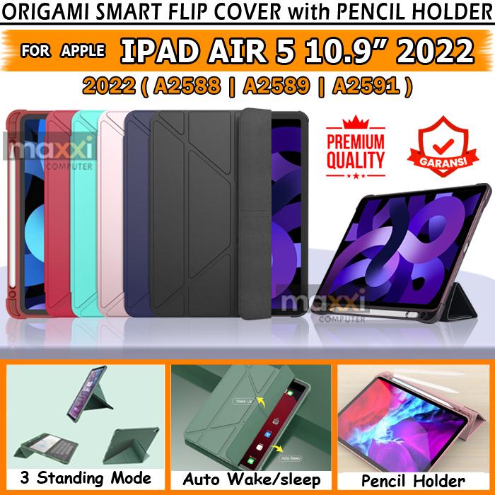 iPad Air 4th 5th Gen Smart Bookcover Flipcover Case Casing Origami  ROSEGOLD