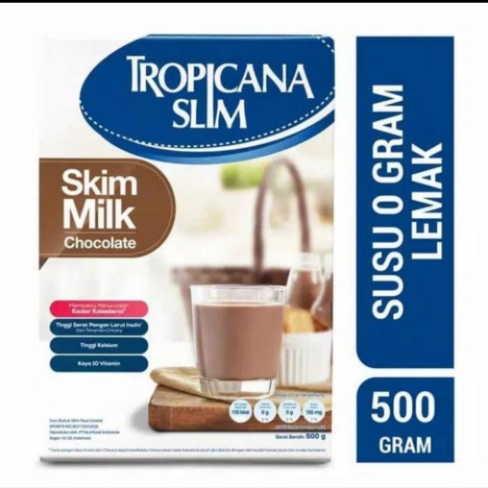 Gambar Tropicana slim non fat skim milk fiber pro 500gr susu bubuk diet - Cokelat dari ADA22SHOP undefined Tokopedia
