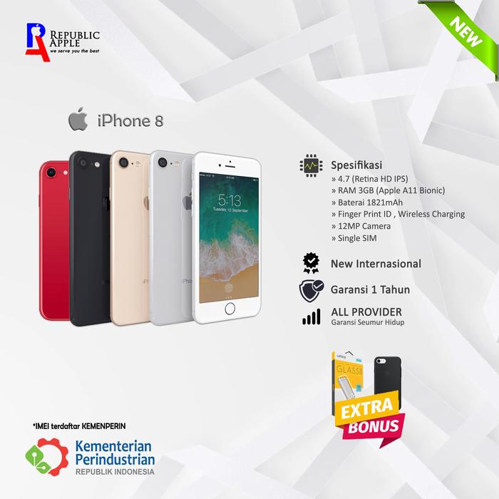 Gambar Original 100% Apple iPhone 8 64GB 128GB 256GB New Inter Garansi 1Tahun - Space Gray, 256GB GRNS3BLN dari Republic Apple undefined Tokopedia