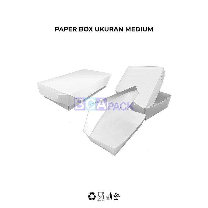 Gambar LUNCH BOX MAKANAN - PAPER BOX UKURAN M - MEDIUM - FOODGRADE - M goodbee dari BCA PACK undefined Tokopedia