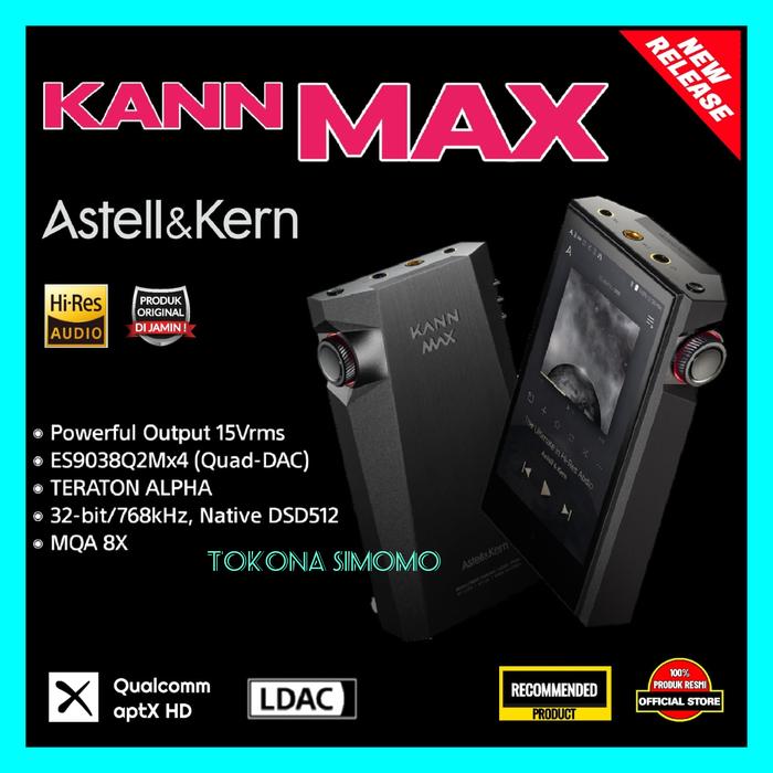 Gambar Astell&Kern KANN MAX Hi-Res Digital Audio Player With Quad DAC - AK KANN MAX DAP dari tokona simomo undefined Tokopedia