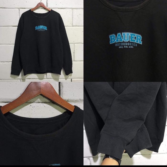 Gambar CREWNECK THRIFT hitam BAUER dari PERFECT PROJECT CO undefined Tokopedia