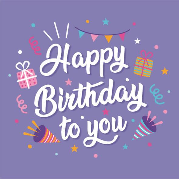 Gambar kartu ucapan ulang tahun greeting cards happy birthday - birth ungu, amplop warna dari ermahfudid undefined Tokopedia
