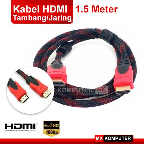 Gambar Kabel HDMI Jaring 1.5m HDMI Tambang 1.5 meter 1,5m dari MXKomputer_NEW undefined Tokopedia