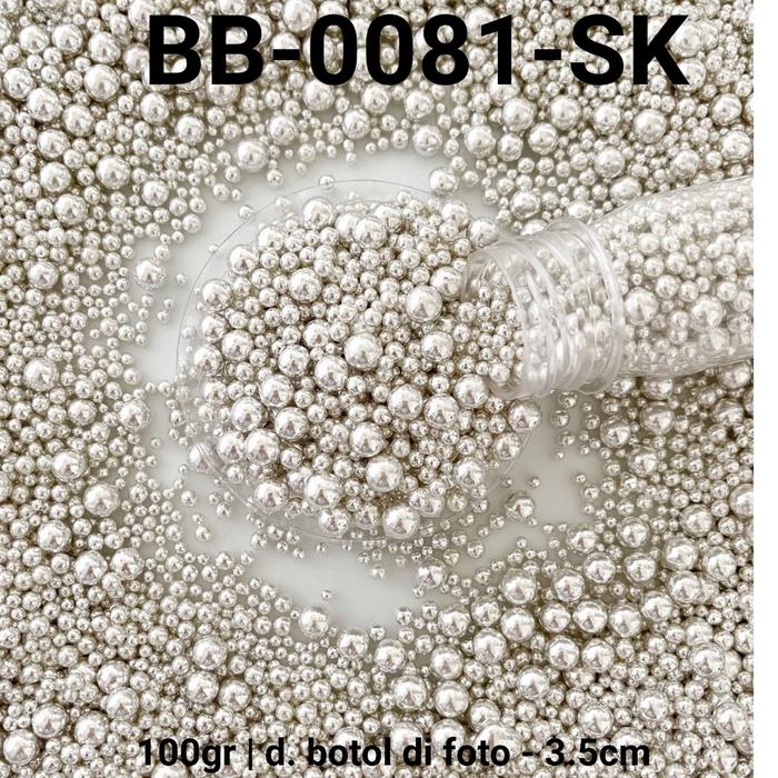 Jual GR-BB-0081 Sprinkles sprinkle sprinkel 100 gram mutiara mix size ...