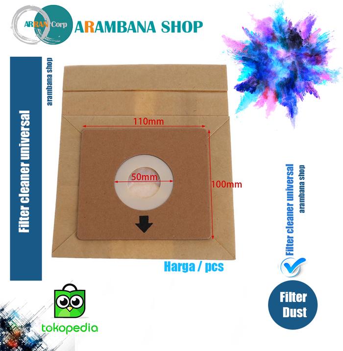 Gambar kantong kertas vakum /Vacuum Cleaner Dust Bag - 100 x110 dari ARAMBANA undefined Tokopedia
