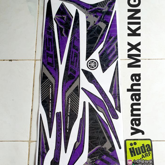 Gambar STRIPING STICKER MOTOR LIS DECAL MX KING 150 exciter - Ungu dari huda.ARF stripingshoop undefined Tokopedia