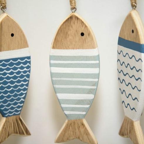 Gambar dekorasi dinding - dekorasi ikan ikan kayu - nautical art - wall decor dari hame wood studio undefined Tokopedia
