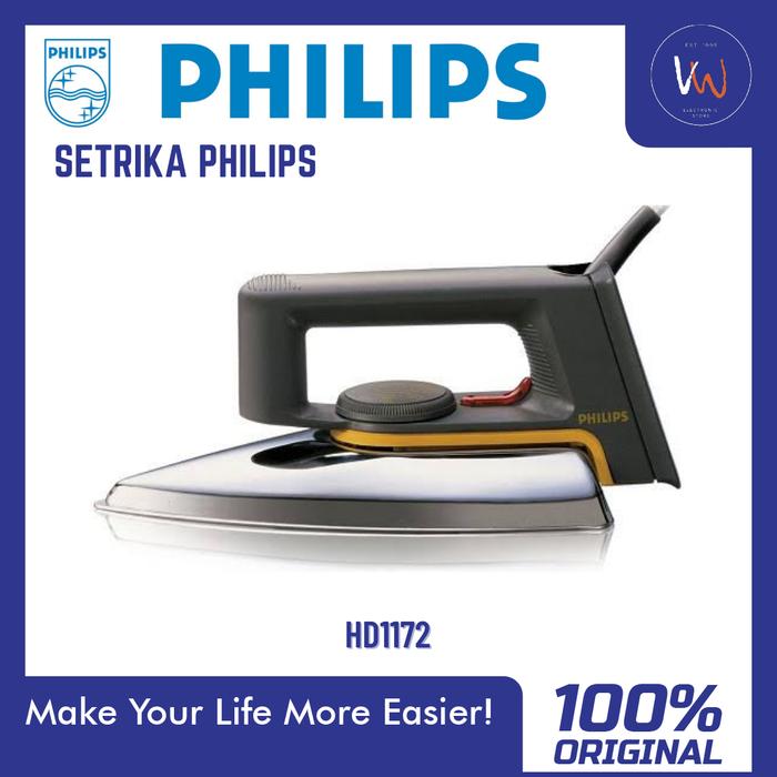 Gambar Setrika Philips HD 1172 / Sterika Classic Iron Original dari VW Electronic Store undefined Tokopedia