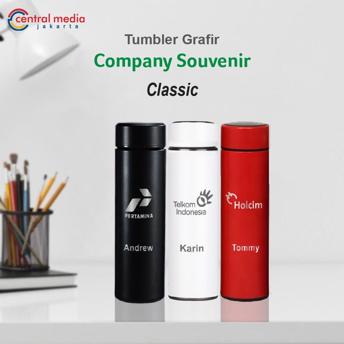 Gambar Tumbler Grafir Souvenir Perusahaan Custom + Gift Box Corporate Gift - TUMBLER CLASSIC, Merah dari Centralmediajakarta undefined Tokopedia