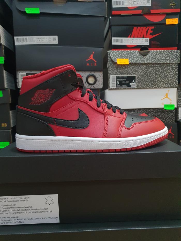 Sepatu Jordan Mid Bred 2018 Jual Air Jordan High Bred Toe 100 - Main Image
