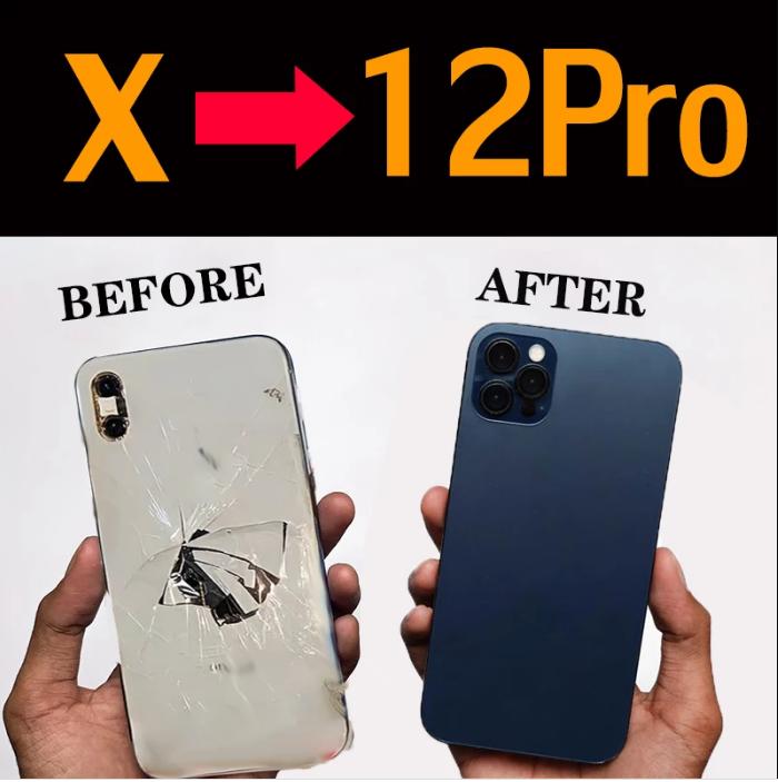 Gambar HOUSING IPHONE CUSTOM XR/XS/XSM MODEL 11/12/13/PRO/PROMAX - X-12PRO dari Fanscreate.id undefined Tokopedia