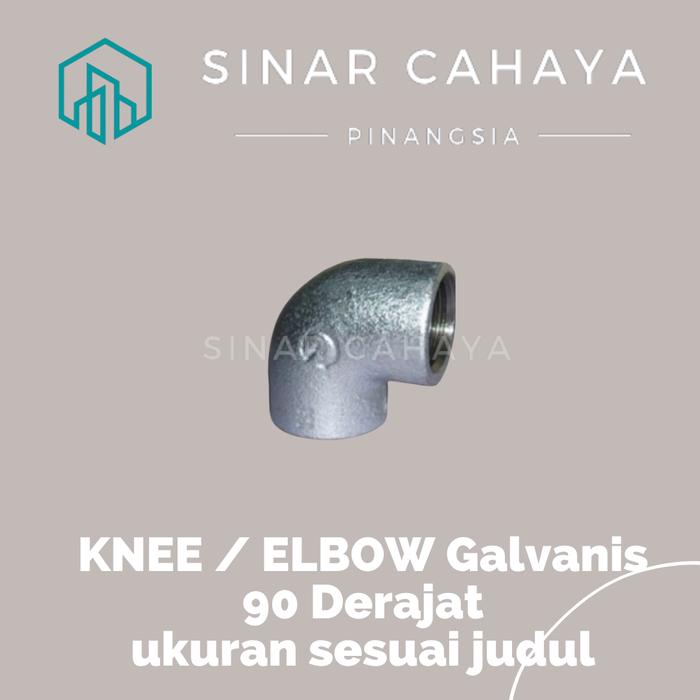 Gambar Knee / Elbow 1" inch Besi Galvanis - 90 Derajat dari Sinar Cahaya Pinangsia undefined Tokopedia