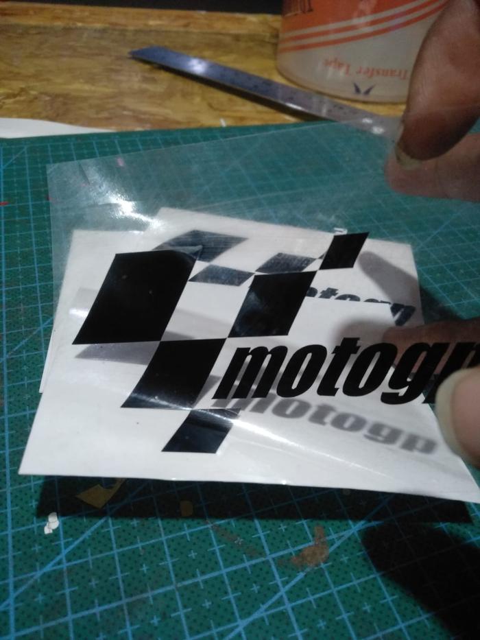 Gambar STIKER MOTOGP CUTTING STIKER MOTOR - Hitam dari Mojoks Customs undefined Tokopedia