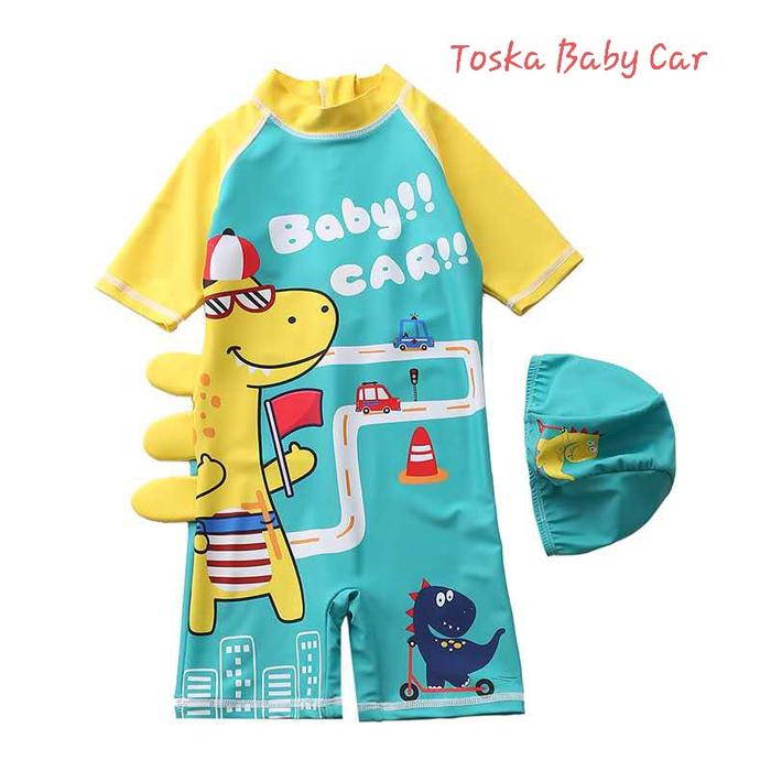 Gambar Baju Renang Anak Laki laki 1 - 9 tahun dino baby shark WINTERPROOF - TOSCA BABY CAR, XXXXL dari renangsenang undefined Tokopedia