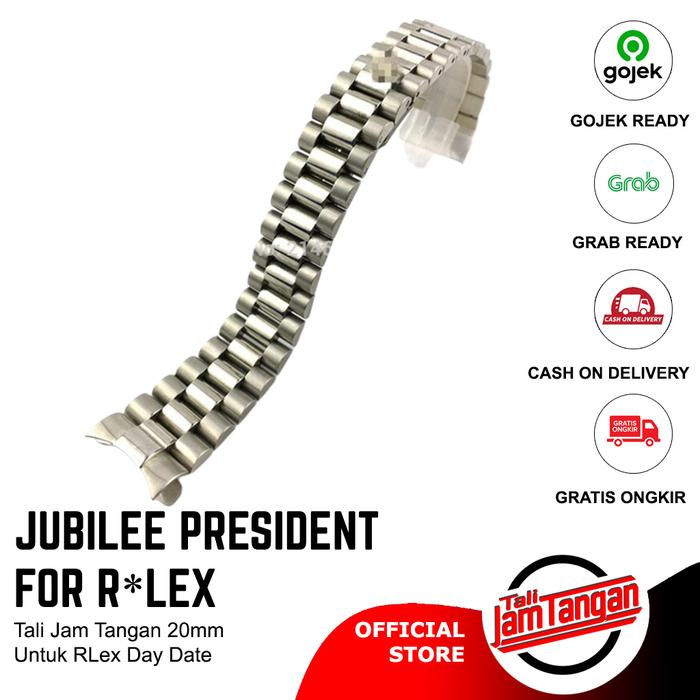 Gambar Tali Jam Tangan Date Just 20mm President Rantai - Silver dari Tali Jam Tangan com undefined Tokopedia