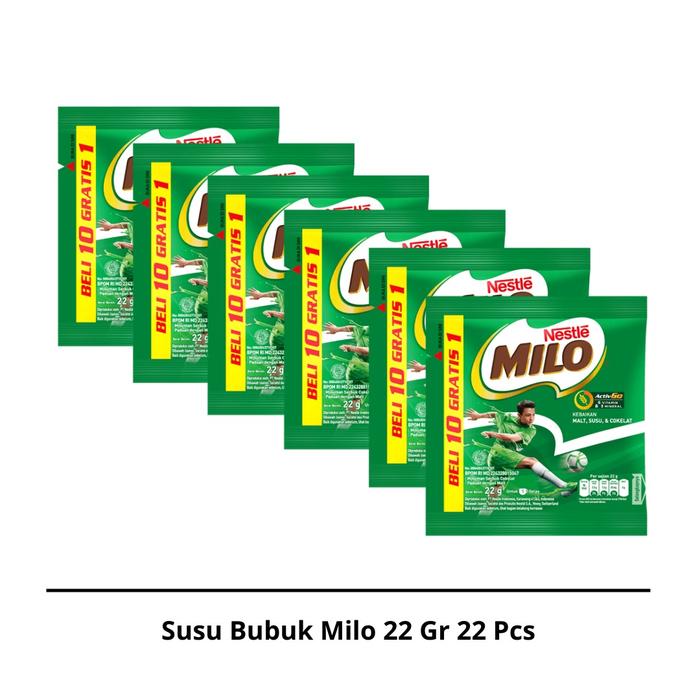 Gambar Susu Bubuk Milo 22 Gr 22 Pcs dari Pioner Jaya undefined Tokopedia