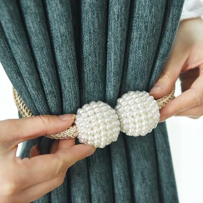 Gambar Arbitrary Tali Pengikat Tirai Gorden Magnetic Curtain Clip 2 PCS A65B - Gold dari Bosgentongs Shop undefined Tokopedia