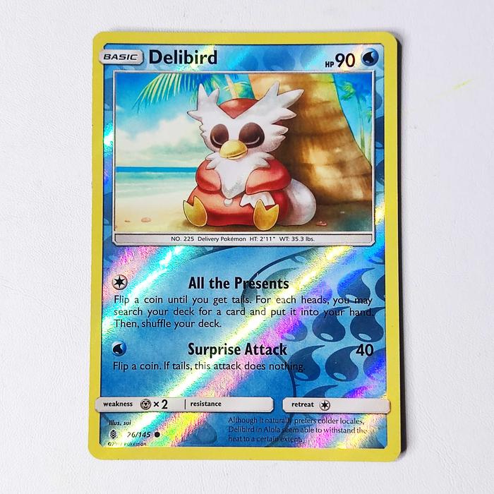 Gambar Delibird 26/145 - S&M Guardians Rising Reverse Holo Pokemon Card dari Pokemon Bunta undefined Tokopedia