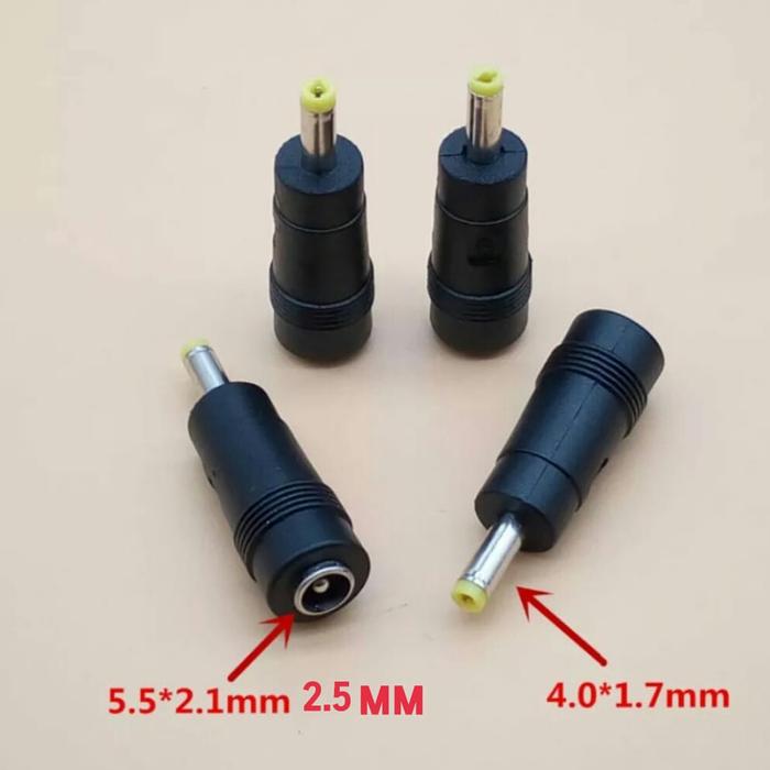 Gambar 3.5 mm x 1.35 mm 4.0 mm x 1.7 mm sambungan female to male konektor dc - 4.0x1.7 dari Grosircc undefined Tokopedia