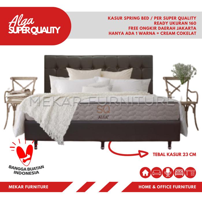 Gambar Kasur Spring Bed Alga Super Quality 160 X 200 - Mekar Furniture dari mekarfurniture undefined Tokopedia