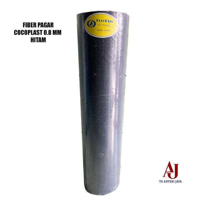 Gambar Fiber Pagar Plastik Cocoplas Biru Putih Hitam Hijau Tebal 0,8 m 1 Roll - Hitam dari TB Arteri Jaya undefined Tokopedia
