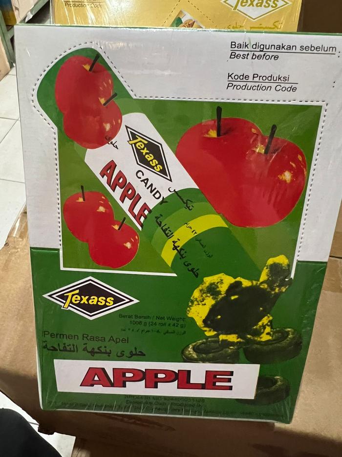 Gambar Permen Texass / Texas Permen 1008gr Box - Apple dari CTR GROSIR undefined Tokopedia