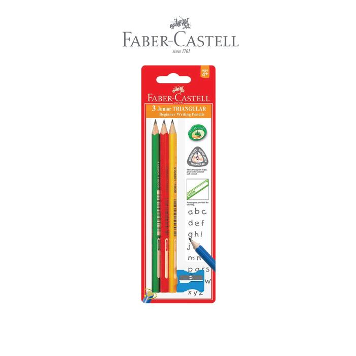Gambar Faber-Castell Junior Triangular Blacklead Pencil Set 3 - 3 dari Faber Castell Indonesia undefined Tokopedia