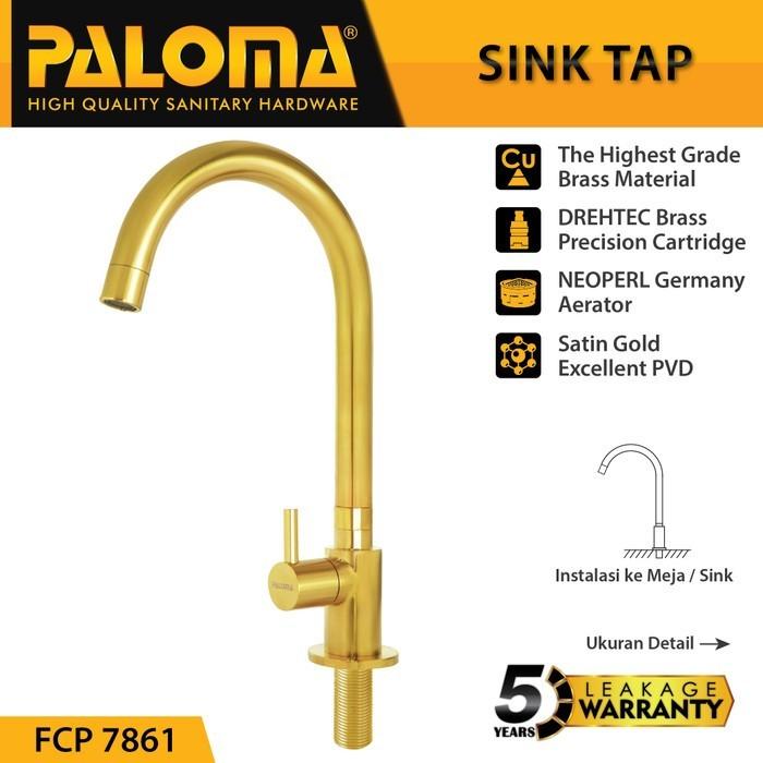 Gambar FCP 7861 PALOMA GOLD EMAS KERAN DAPUR SINK MEJA CUCI PIRING KRAN ANGSA dari PinangsiaMas Percetakan undefined Tokopedia