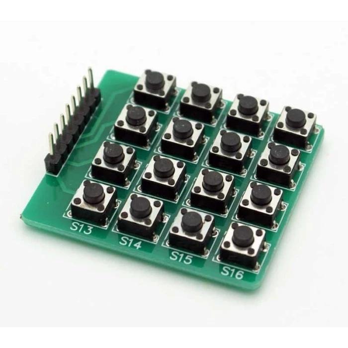 Gambar Modul Keypad 4x4 Matrix 16 Tombol Mcu Push Button 8 Pin dari arduinomega undefined Tokopedia