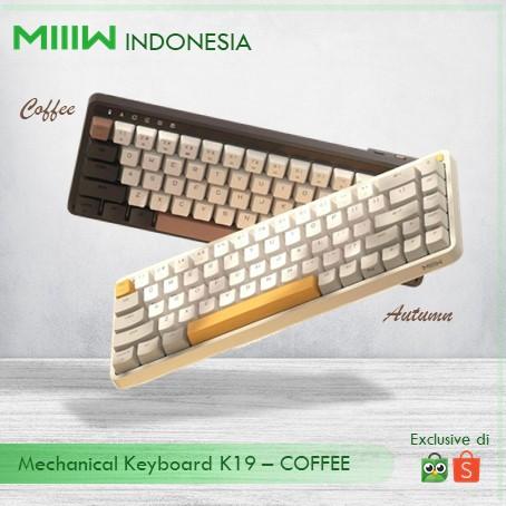 Gambar XIAOMI MIIIW K19 Mechanical Keyboard 68 Keys - COFFEE dari MIIIW Indonesia Official Store undefined Tokopedia