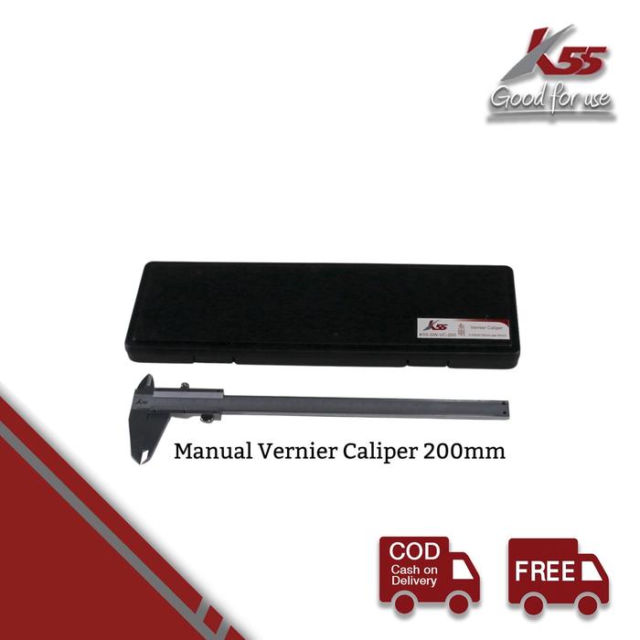 Gambar K55 Jangka Sorong - Vernier Caliper - Sigmat Manual - 200mm dari MST TOOLS undefined Tokopedia