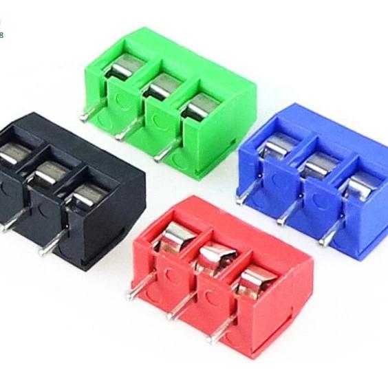 Gambar Terminal Blok PCB Block KF-301 3P 3pin Screw Pitch 5mm 3 pin KF301 - Hijau dari arduinomega undefined Tokopedia