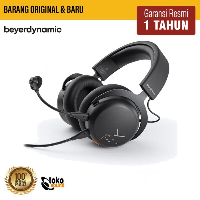 Gambar BEYERDYNAMIC MMX100 MMX 100 - Professional Gaming Headset - BLACK dari Tokosound Proaudio undefined Tokopedia
